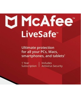 McAfee LiveSafe 2025 1 Jahr / Unlimited Devices Key EUROPE